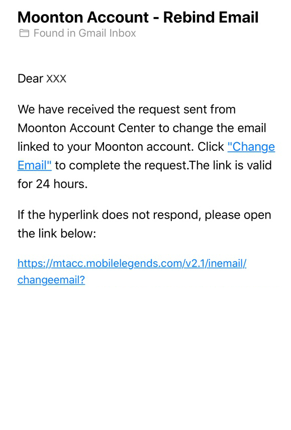 how to change moonton account s connected email change moonton account s connected email